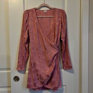 Wilfred Pink Floral Wrap Dress